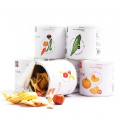 Easy Peel Off Lid Paper Canister Airtight Paper Can